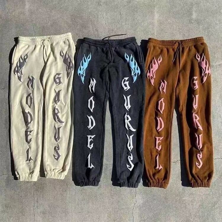 Custom Logo fleece joggers sweatpants 3D printed Mens Sweatpants