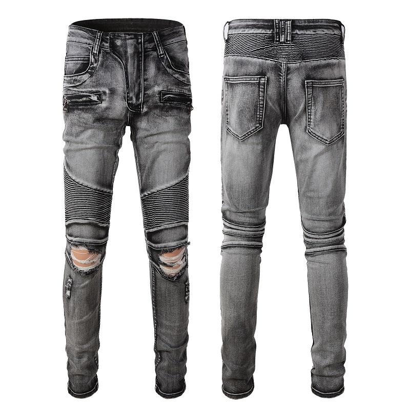 High Quality Factory Wholesale Skinny Elastic Men’s Jeans New Style Man Zipperjeans Trousers