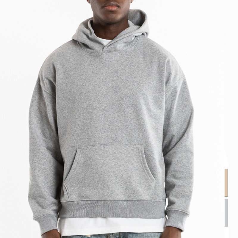 Manufacturer Custom Logo High Quality Heavyweight 100% Cotton French Terry Oversized Men’s Hoodies