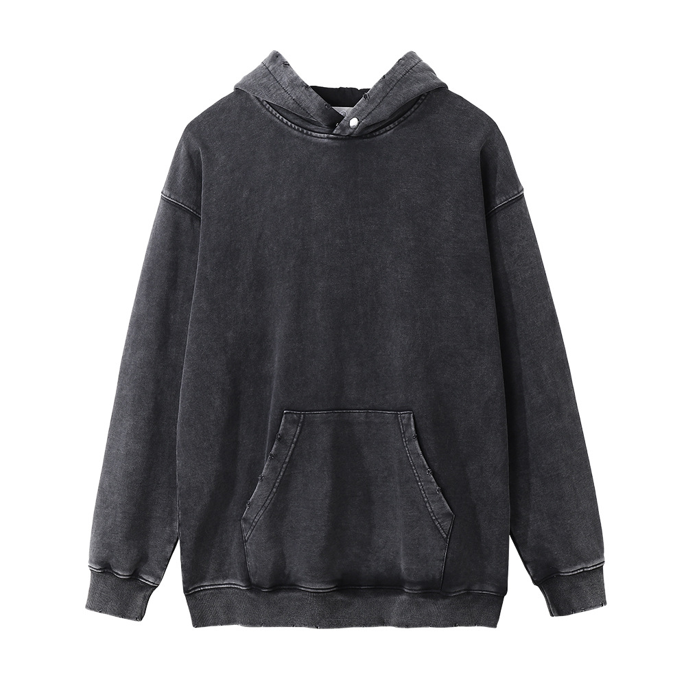 Hot wholesale premium Sublimation Wash Sweatshirt Double Layer Hoodies for Men