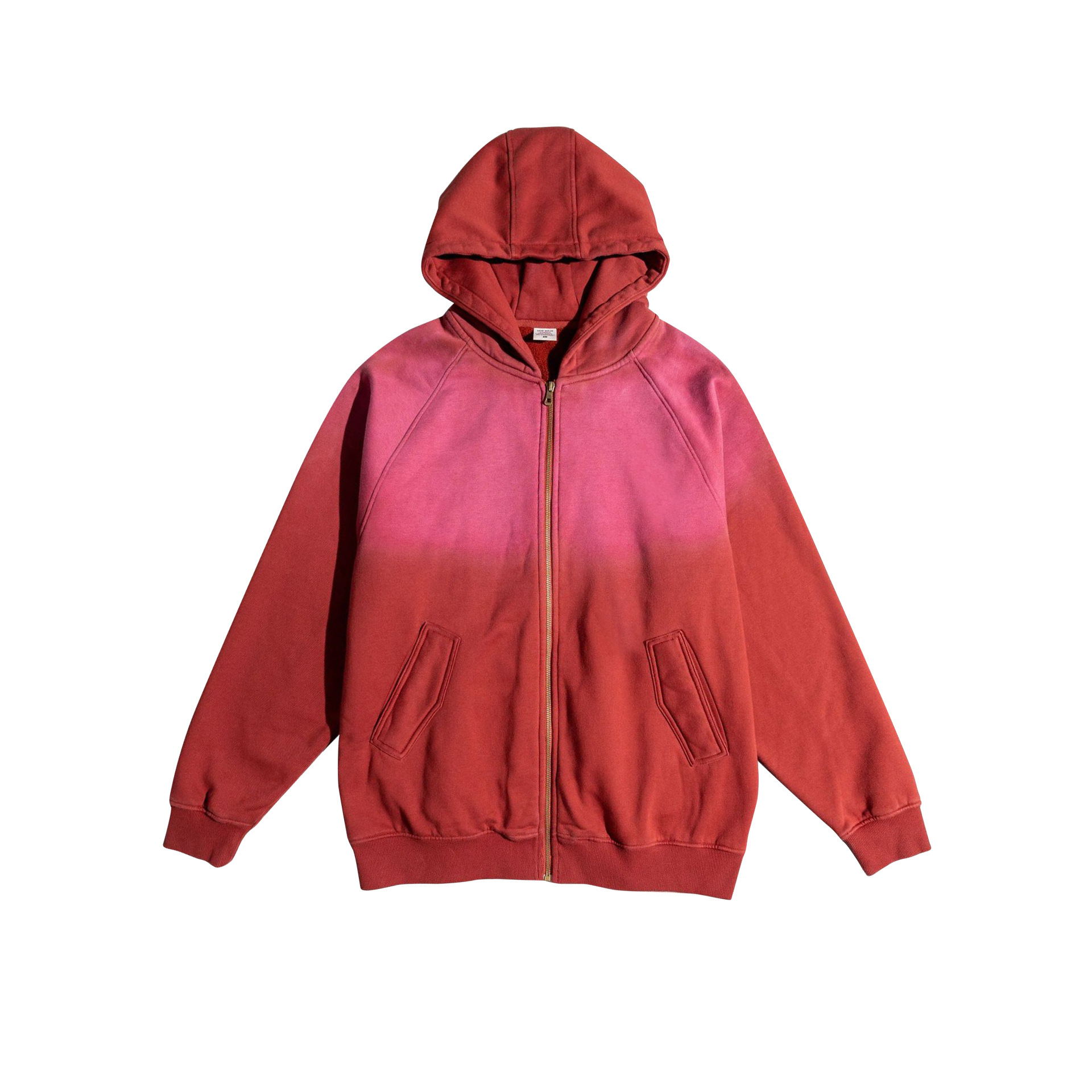Wholesale high quality cotton jackets men sweatshirts wash zip up hoodies