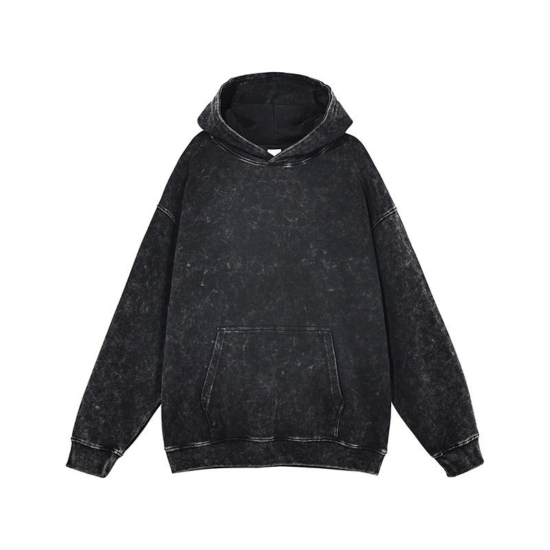 High Quality Wholesale Custom Logo Clothing Manufacturers Cotton Sweatshirt Wash Hoodie