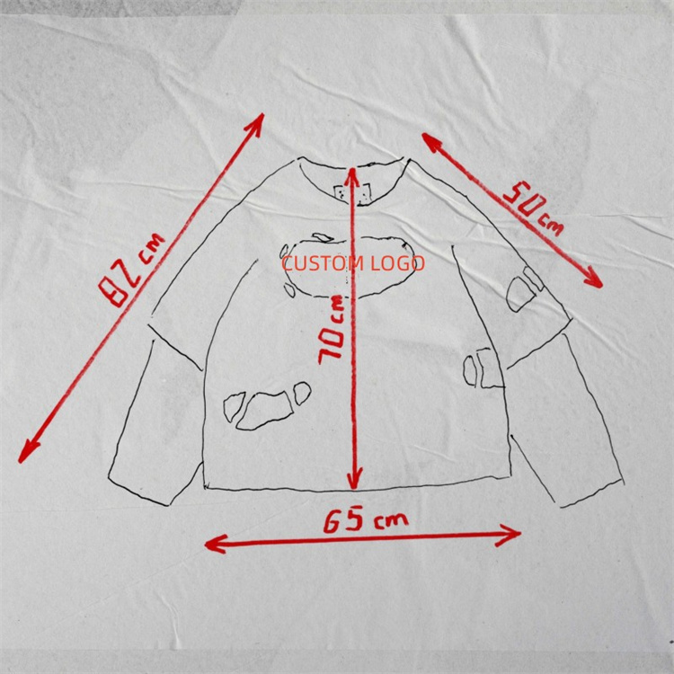 Custom 100% Cotton 300 GSM French Terry Double Layer Sleeve High Quality DTG Printing Men Oversize T-shirts OEM Service